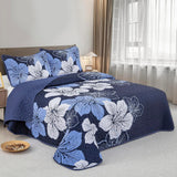 Lavish Quilted Coverlet and Pillowcases Set: Luxurious Comfort for Your Bed - Queen size - Front View