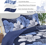Lavish Quilted Coverlet and Pillowcases Set: Luxurious Comfort for Your Bed - Queen size - Top-Down View