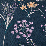 Abstract Quilted coverlet and pillowcovers set: Unique and Artistic - Queen size - Close-Up Angle