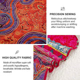 Colorful Quilted bedspread and pillowcovers set: Add a Splash of Color - Queen size - Top-Down View