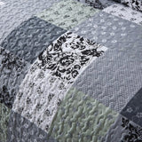 Vivacious Quilted bedspread and pillowcovers set: Full of Life and Energy - Queen size - Side View