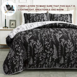 Cultured Quilted Coverlet and Pillowcases Set: Style Meets Functionality - Queen size - Front View