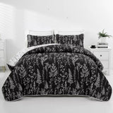 Cultured Quilted Coverlet and Pillowcases Set: Style Meets Functionality - Queen size - 45-Degree Angle