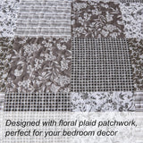 Bold Quilted bedspread and pillowcovers set: Make a Statement - Queen size - Top-Down View