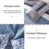 Ornate Quilted Bedspread and Pillowcases Set: Beautifully Crafted for Luxury - Queen size - Rear View