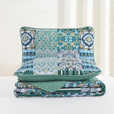 Exquisite Regal Purple 3 Pc Bedspread & Pillow Cover Set - Extra Image