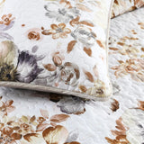 Zen Quilted bedspread and pillowcovers set: Find Your Inner Peace - Queen size - Top-Down View