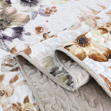 Zen Quilted bedspread and pillowcovers set: Find Your Inner Peace - Queen size - 45-Degree Angle
