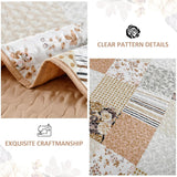 Transcendent Quilted bedspread and pillowcovers set: Elevated Comfort - Queen size - 45-Degree Angle