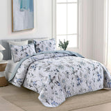 Yearning Quilted coverlet and pillowcovers set: For a Better Night's Sleep - Queen size - Side View