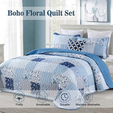 Charming Quilted coverlet and pillowcovers set: Timeless Appeal - Queen size - Front View