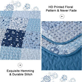 Charming Quilted coverlet and pillowcovers set: Timeless Appeal - Queen size - 45-Degree Angle