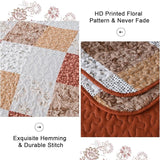 Queen Size Checkered Bedspread Set Vibrant Retro Pattern - 45-Degree Angle