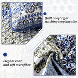 Gorgeous Quilted bedspread and pillowcovers set: Comfortable Elegance - Queen size - 45-Degree Angle