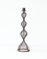 casa-verde-wire-candlestick-dakar-antique-rust-30cm