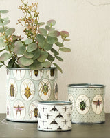 tin-planter-bugtasia-taupe-set-of-4 - Side View