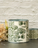 tin-planter-raj-dahlia-set-of-4 - Front View