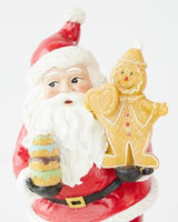 Santa With Gingerbread 22cm - Front View