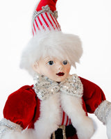 LUXURY ELF ON BALL TABLE DECORATION 40CM - Front View