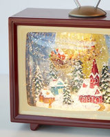 Xmas Tv Music Box Takeoff 17cm - Front View