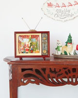 Xmas Tv Music Box Takeoff 17cm - Side View