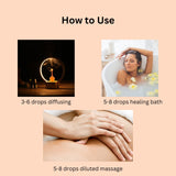Amrita Court Pure and Essential Oils Enlighten 10ml - Rear View