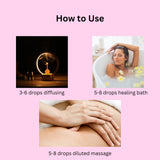 Amrita Court Pure and Essential Oils Intimacy 10ml - Rear View
