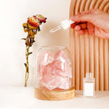 Aurora Crystal Diffuser - Rose Quartz - Rear View