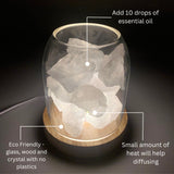 Aurora Crystal Diffuser - Clear Quartz - Side View
