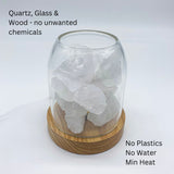 Aurora Crystal Diffuser - Clear Quartz - Top-Down View