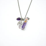 Gift Box - Crystal Bottle (Amethyst) + Purify Oil Blend - Front View
