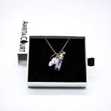 Gift Box - Crystal Bottle (Amethyst) + Purify Oil Blend - Top-Down View