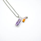 Gift Box - Crystal Bottle (Amethyst) + Purify Oil Blend - 45-Degree Angle