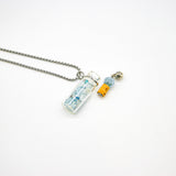 Gift Box - Crystal Bottle (Aquamarine) + Purify Oil Blend - Top-Down View