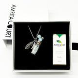 Gift Box - Crystal Bottle (Aquamarine) + Purify Oil Blend