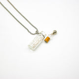 Gift Box - Crystal Bottle (Clear Quartz) + Purify Oil Blend - Top-Down View