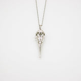 Gift Box - Cone White Gold Aroma Necklace + Purify Oil Blend - Front View