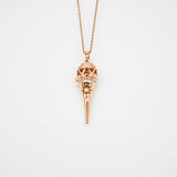 Gift Box - Cone Rose Gold Aroma Necklace + Purify Oil Blend