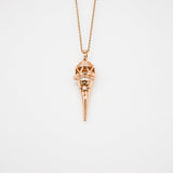 Gift Box - Cone Rose Gold Aroma Necklace + Purify Oil Blend - Front View