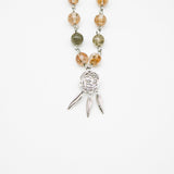 Gift Box - Rose White Gold Aroma Necklace + Purify Oil Blend - Front View