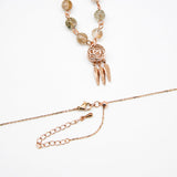 Gift Box - Rose Rose Gold Aroma Necklace + Purify Oil Blend