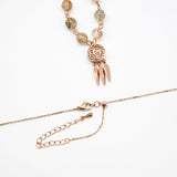 Gift Box - Rose Rose Gold Aroma Necklace + Purify Oil Blend - 45-Degree Angle