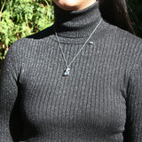 Gift Box - Dog White Gold Aroma Necklace + Purify Oil Blend - Top-Down View