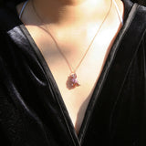 Gift Box - Dog Rose Gold Aroma Necklace + Purify Oil Blend - Top-Down View