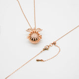 Gift Box - Angel Ball Rose Gold Aroma Necklace + Purify Oil Blend - Close-Up Angle