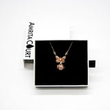 Gift Box - Butterfly Rose Gold Aroma Necklace + Purify Oil Blend