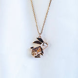 Gift Box - Rabbit Rose Gold Aroma Necklace + Purify Oil Blend - Front View