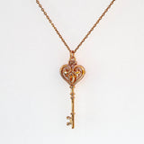 Gift Box - Key Rose Gold Aroma Necklace + Purify Oil Blend - Front View