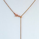 Gift Box - Love Heart Rose Gold Aroma Necklace + Purify Oil Blend