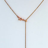 Gift Box - Love Heart Rose Gold Aroma Necklace + Purify Oil Blend - 45-Degree Angle